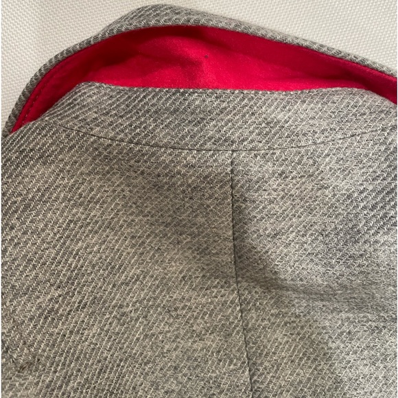 Banana Republic Grey Tweed Blazer - Size 0 - Picture 7 of 8